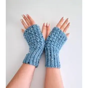 Misty Crochet Fingerless Gloves 